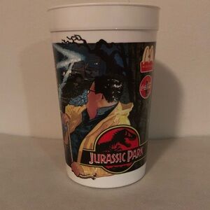 Vintage 1992 McDonald’s Jurassic Park Dilophosaur JP3 Dinosaur Collector's Cup